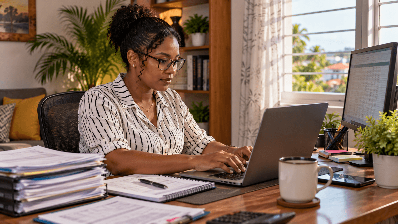 Data Entry professional at work